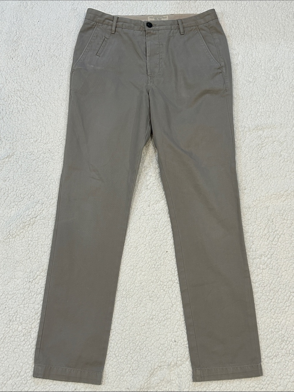 All Saints Men's Gray Charge Chino Pants size 30 Slim Tapered Fit Preppy Office